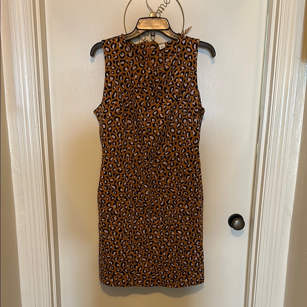 Old Navy Brown Leopard Print Mini Dress